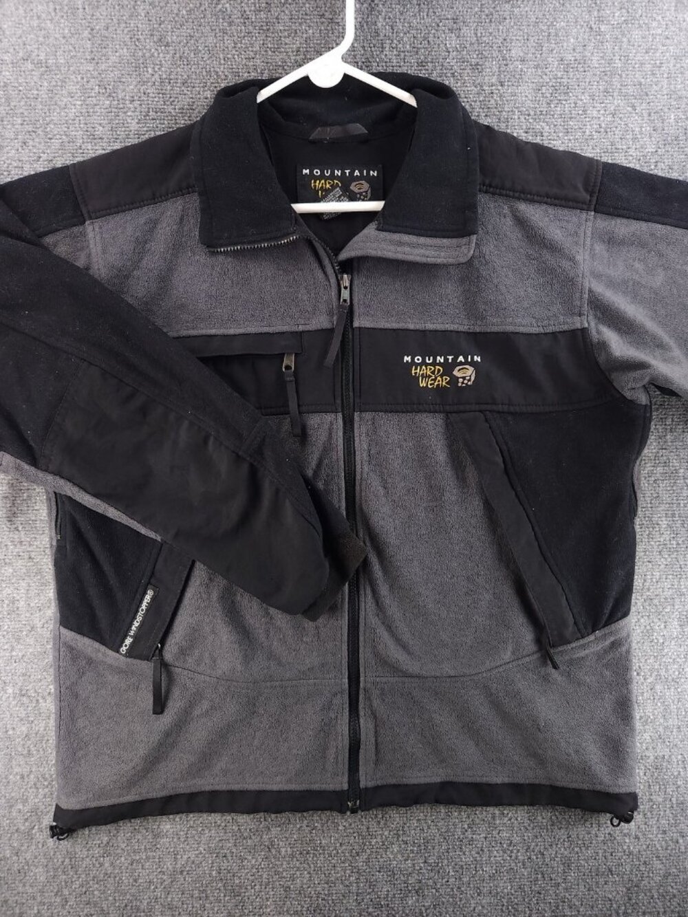 Mountain Hardwear GORE WINDSTOPPER Zipper Pit Zip Pockets Full Zip Mens Logo